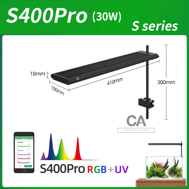 Aquarium Plant Display - WEEK AQUA S Series RGB+UV Full