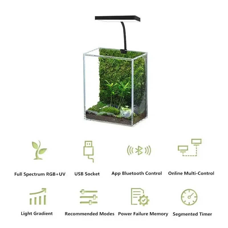 WEEK AQUA Mag Pro USB Nano Aqu - Aquarium Plant Display 评论和价格