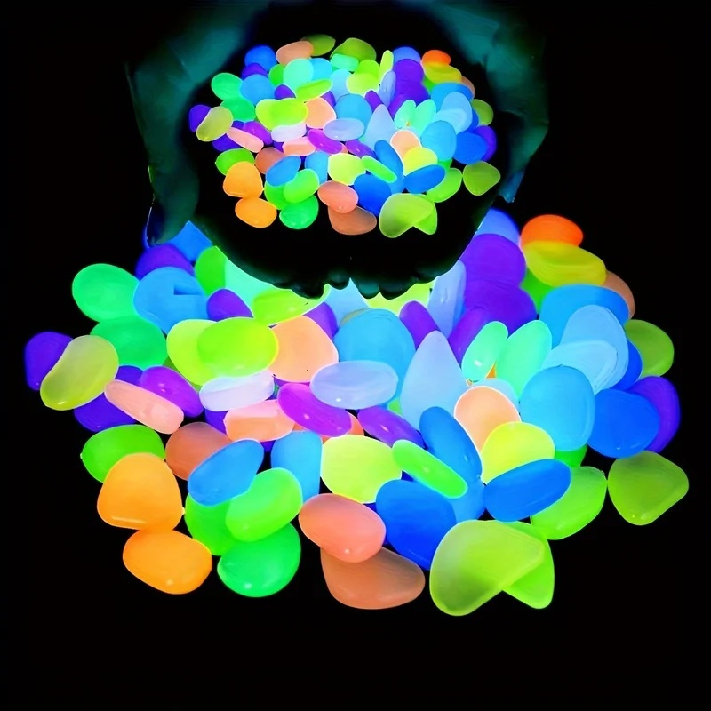 50-200pcs Glow in The Dark Peb - Aquarium Planting Ideas 评论和价格